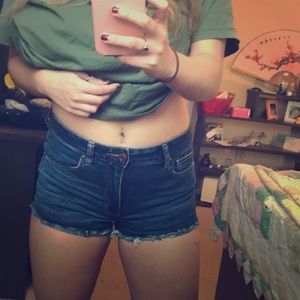 High waist jean shorts size 8